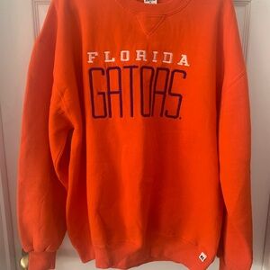 Russell Athletic Orange Crewneck Sweater